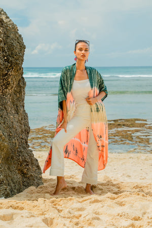 Watermelon Dyed Kimono by Suzieblue Canada Bali