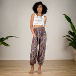 Purple Paisley Bali Pants