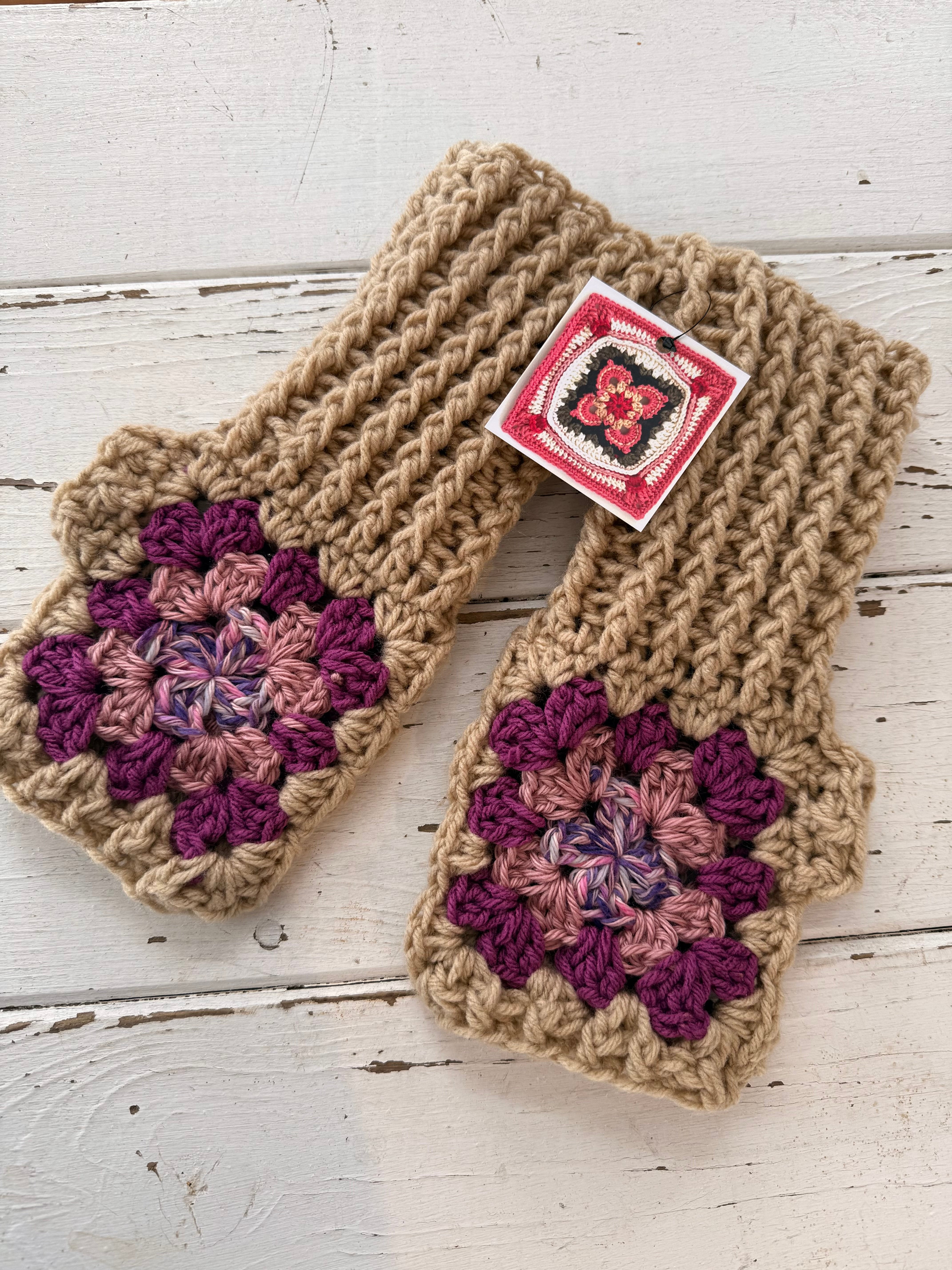 Crochet Fingerless Mitts - locally made 🇨🇦
