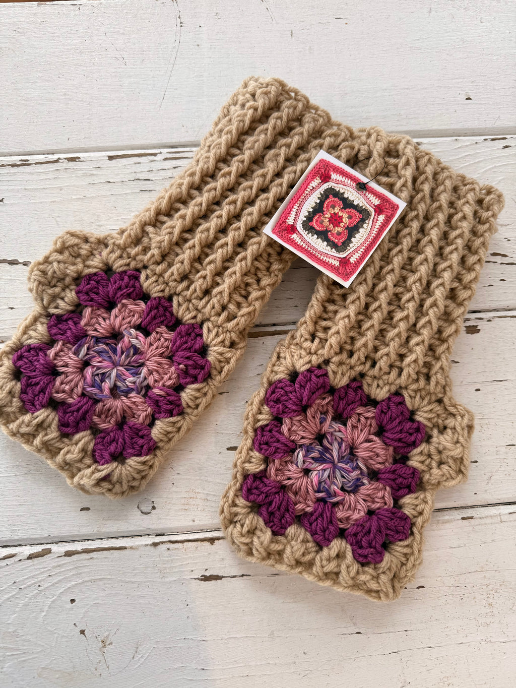 Crochet Fingerless Mitts - locally made 🇨🇦