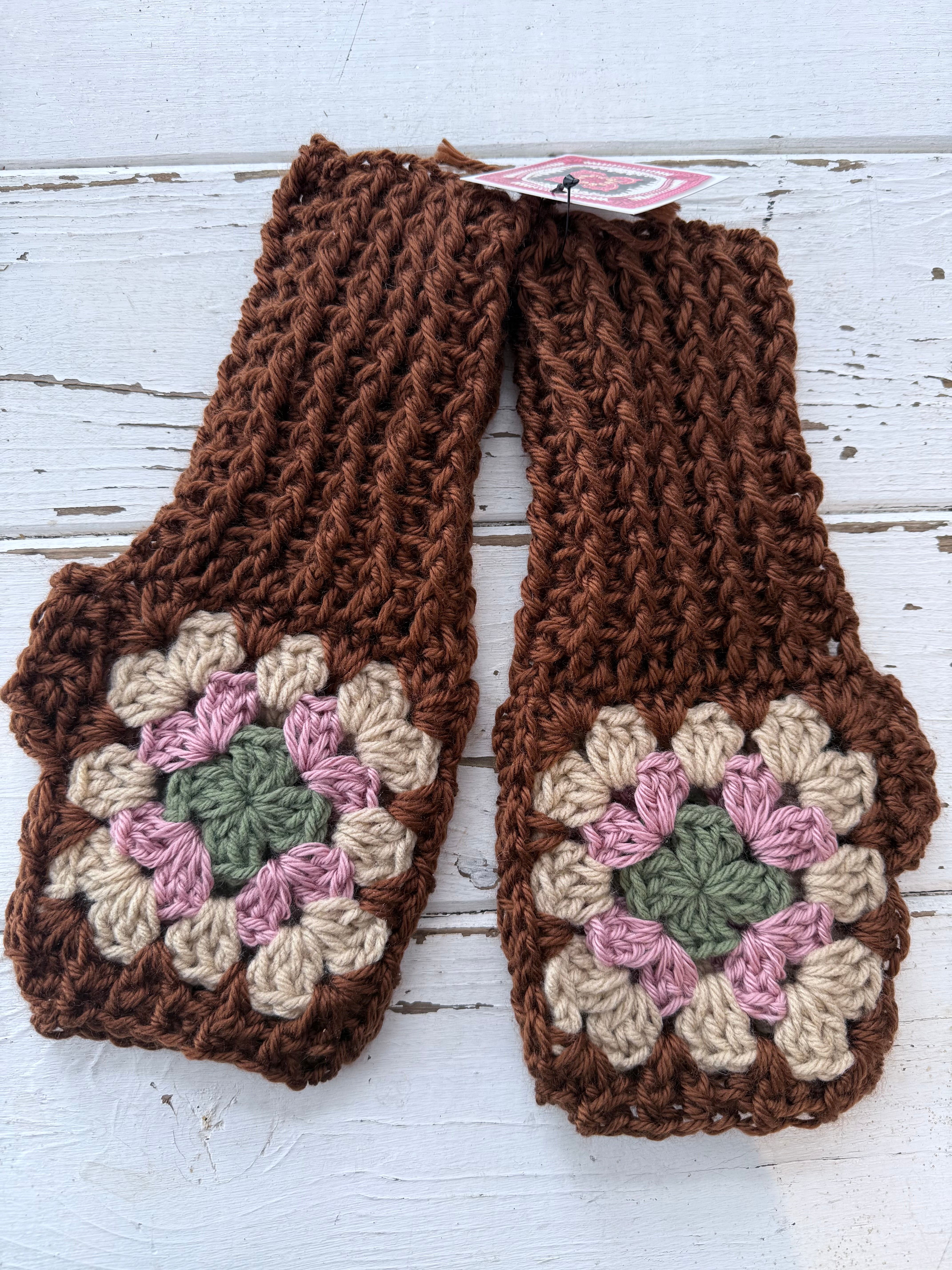 Crochet Fingerless Mitts - locally made 🇨🇦