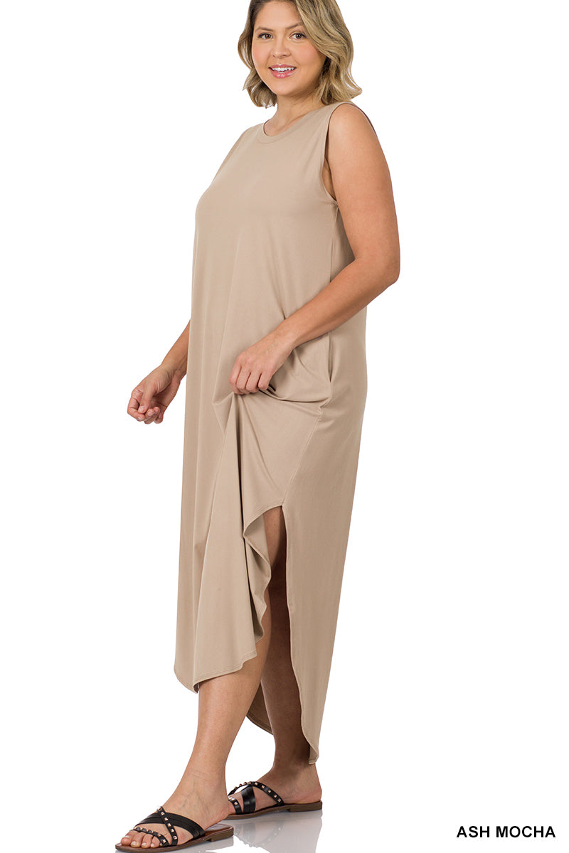 Everyday Zbrand Tulip Hem Maxi-curvy