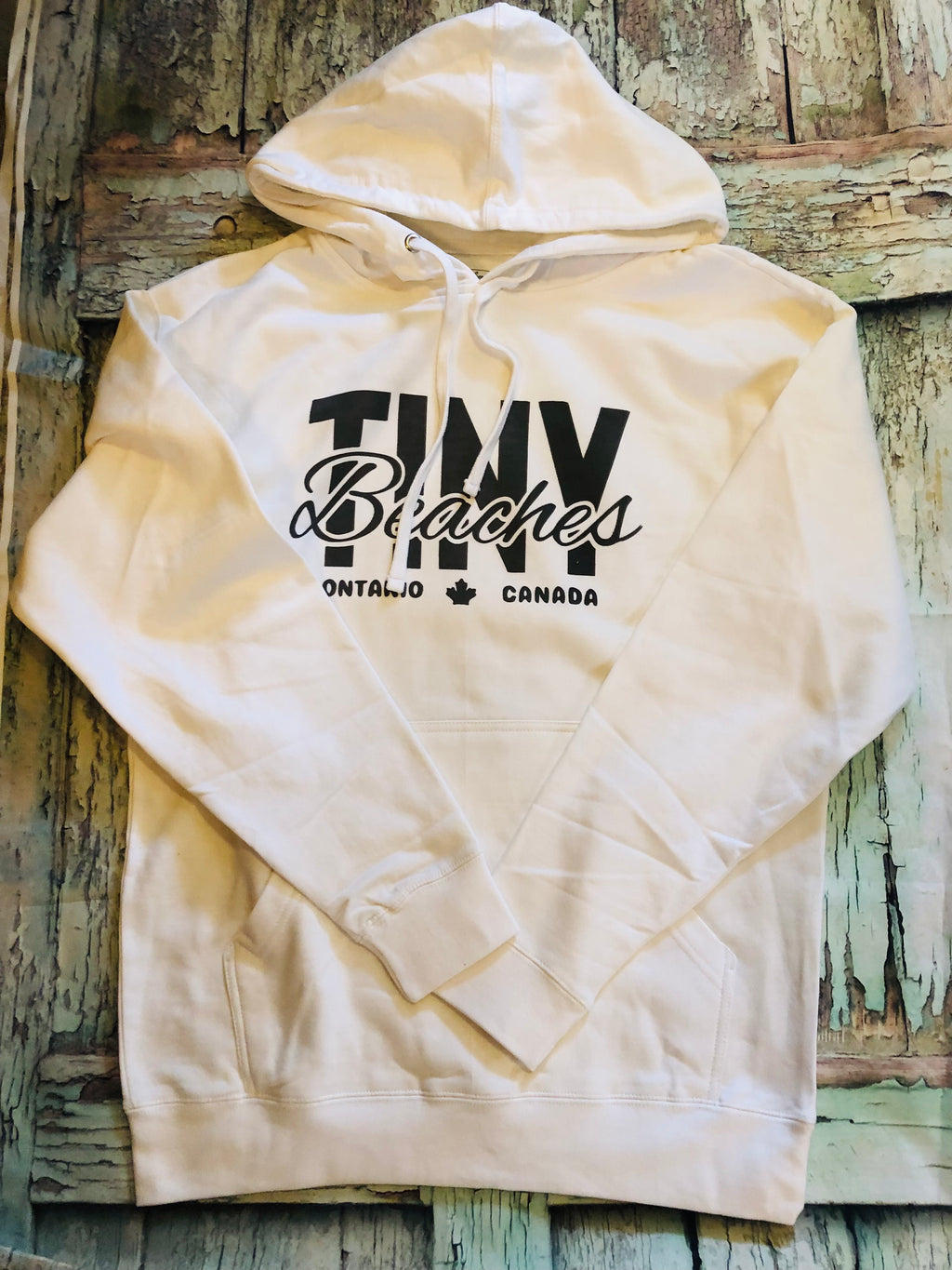 LOCAL VIBES 🇨🇦Tiny Beaches Hoodie- white