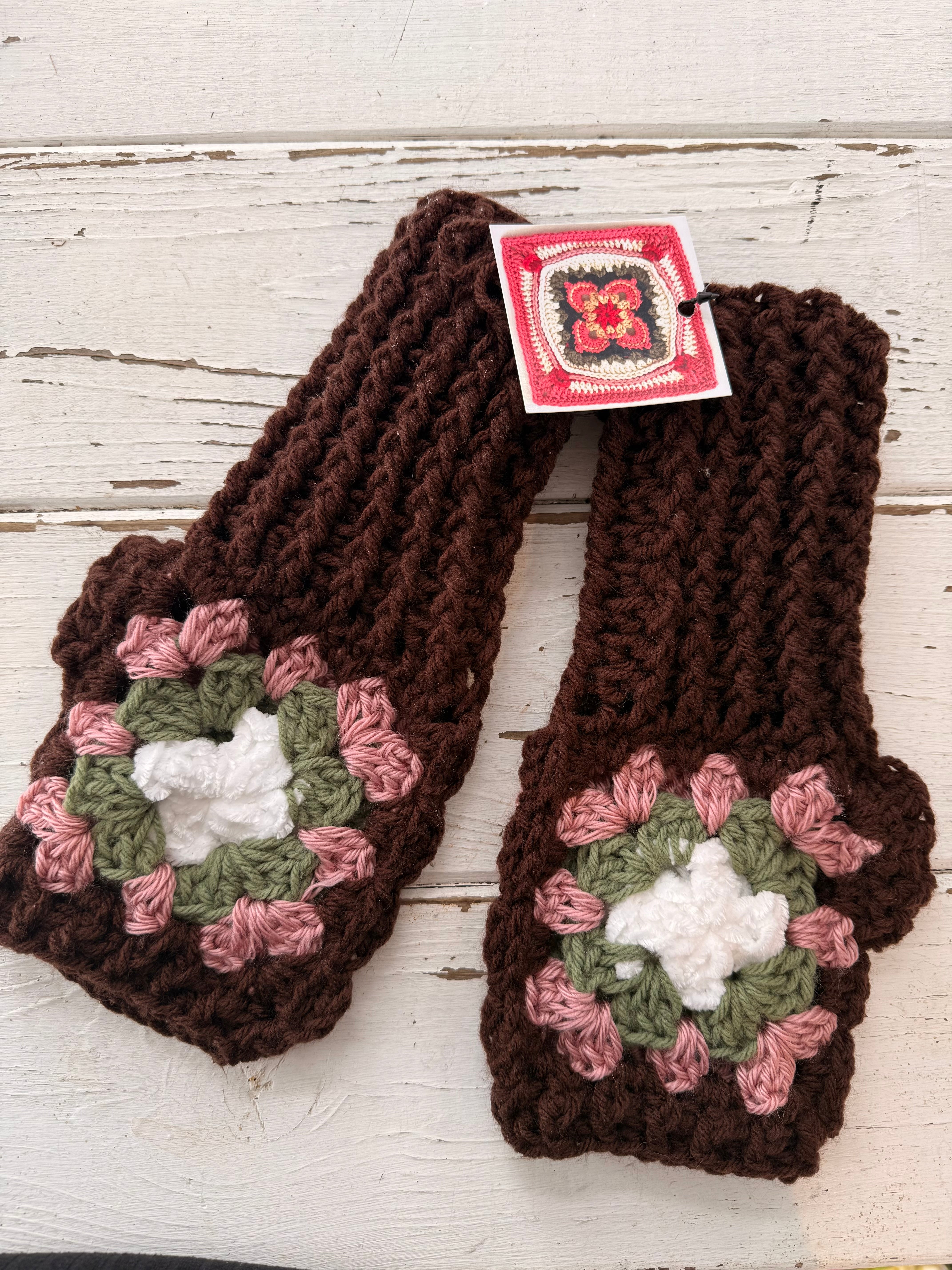 Crochet Fingerless Mitts - locally made 🇨🇦