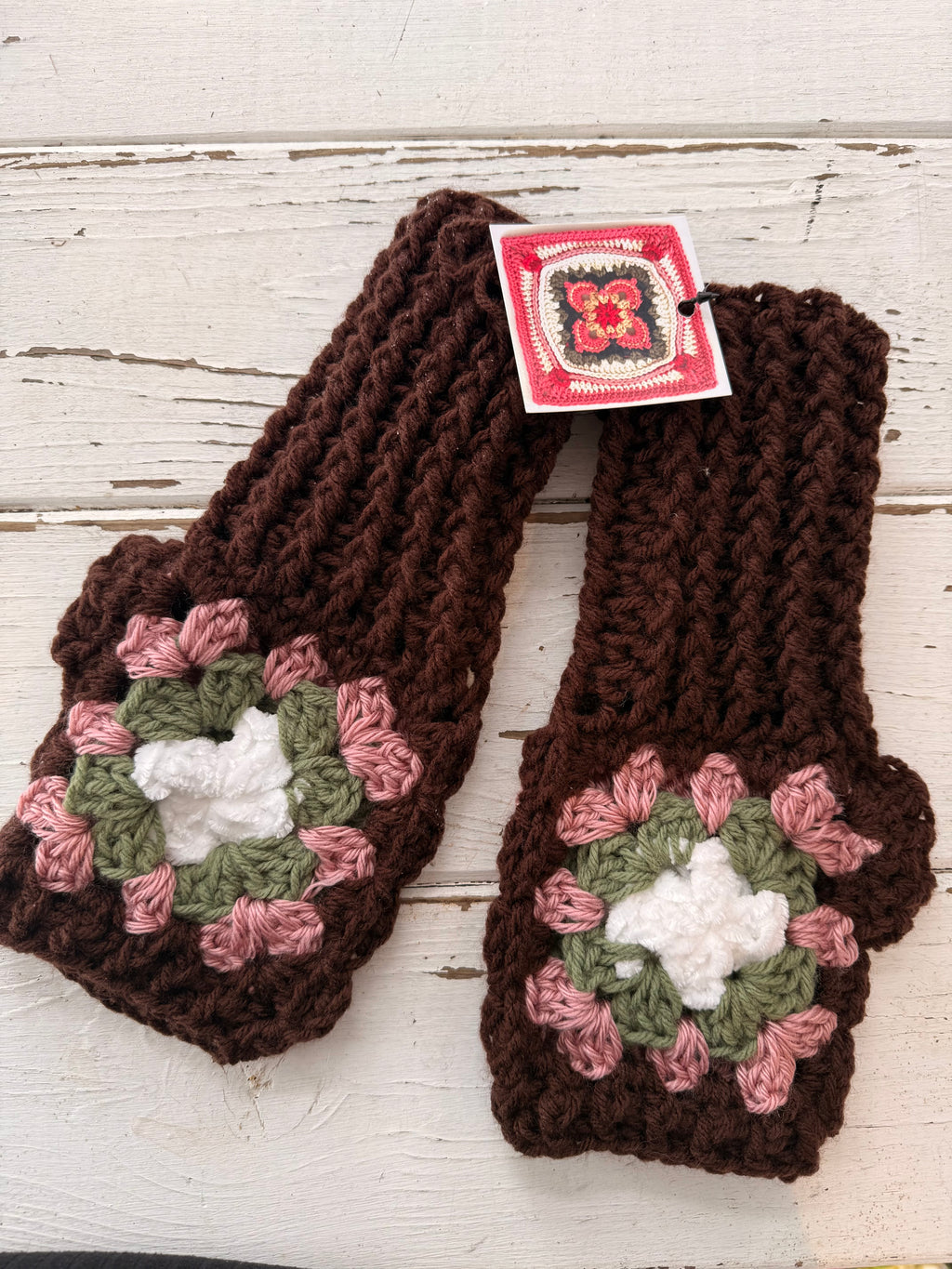 Crochet Fingerless Mitts - locally made 🇨🇦