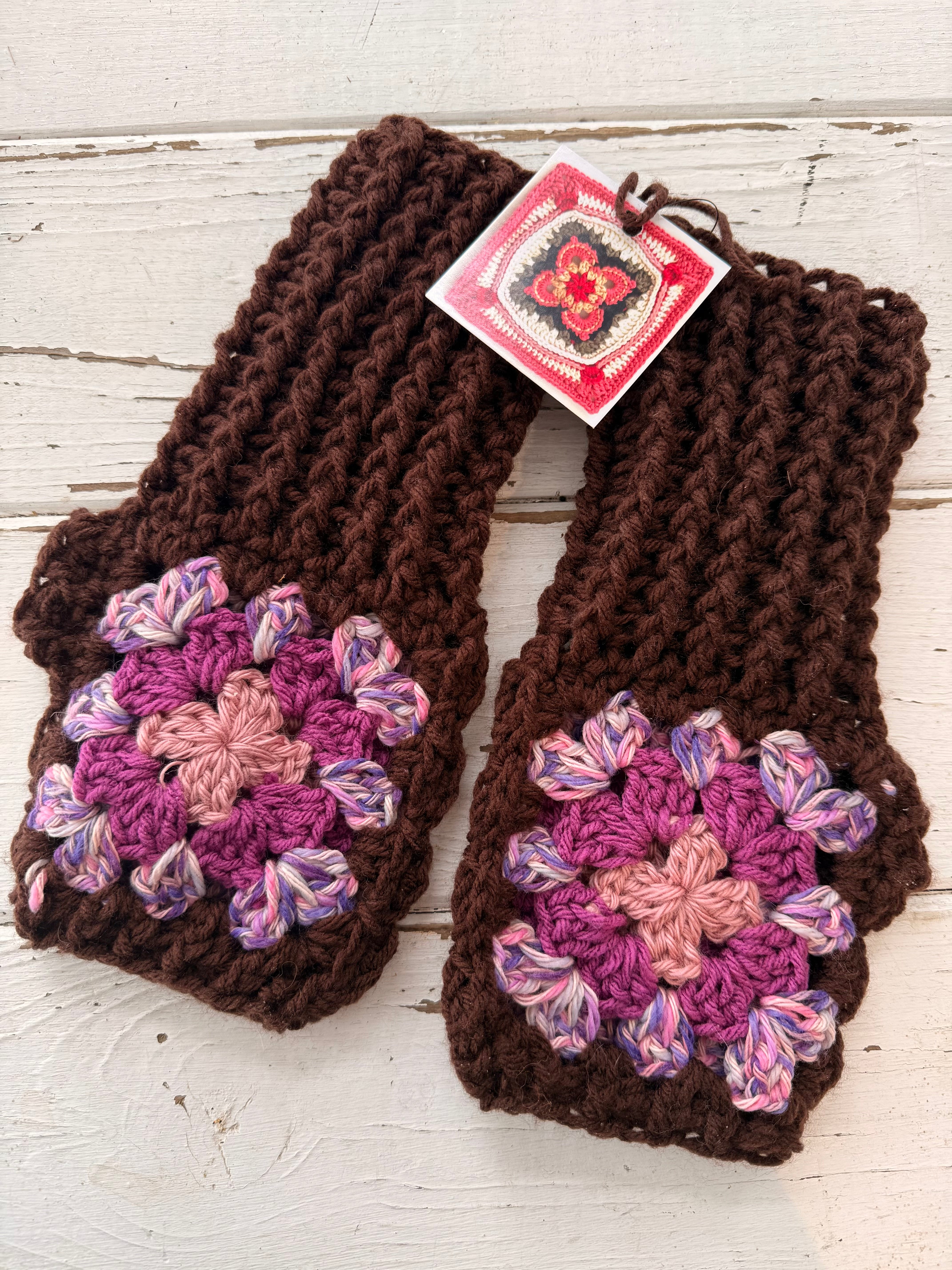 Crochet Fingerless Mitts - locally made 🇨🇦