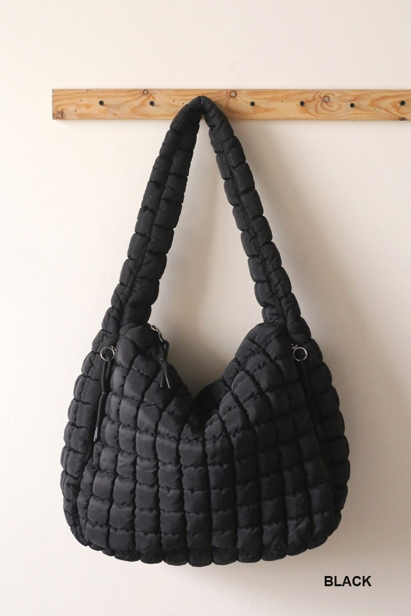 Nova Scotia Puffer Tote- black