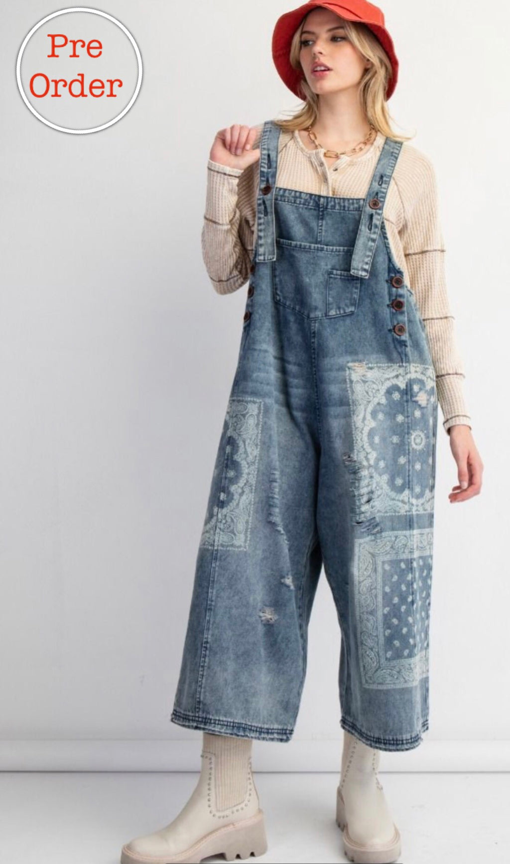 EASEL Handkerchief Overalls