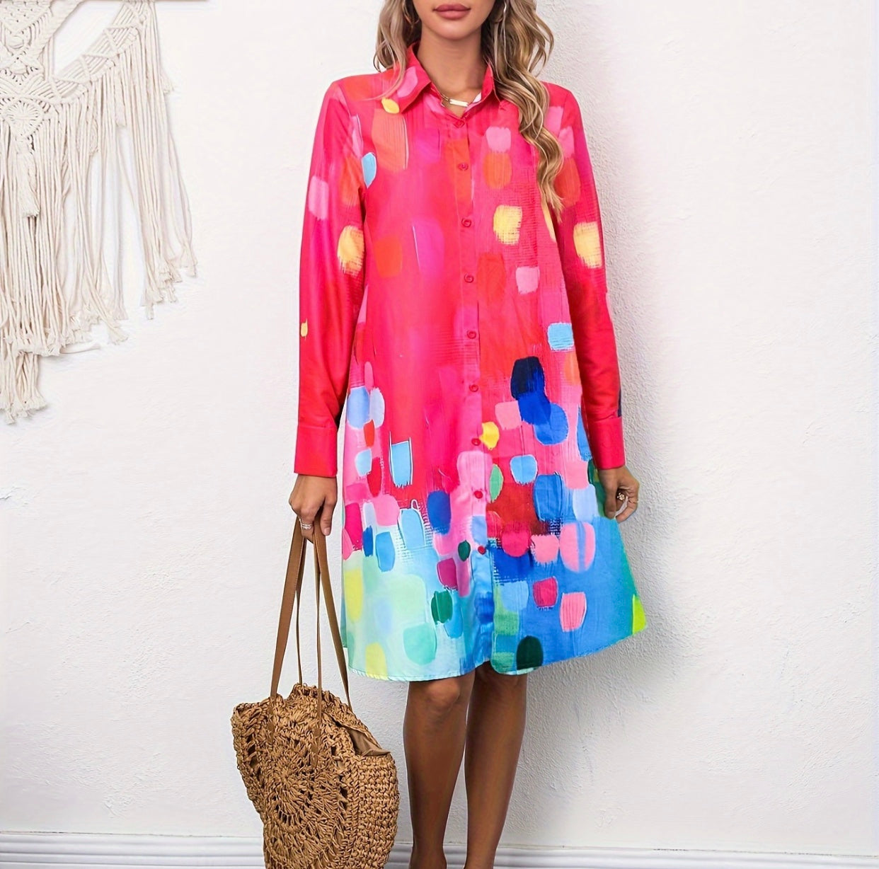 Abstract Tunic Dress