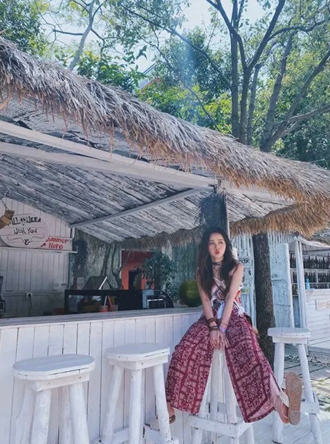 Summer Plaid Wide Leg Pant