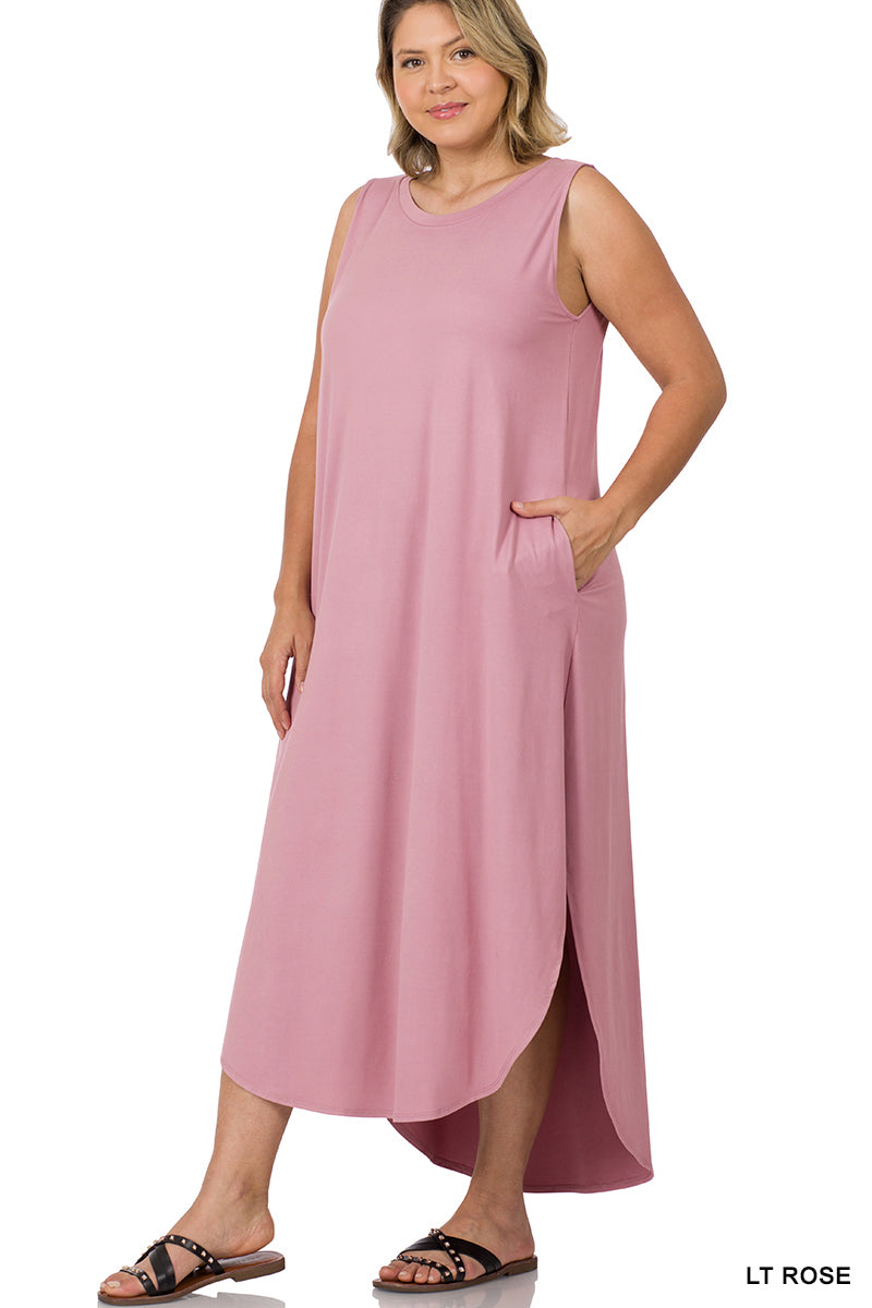 Everyday Zbrand Tulip Hem Maxi-curvy