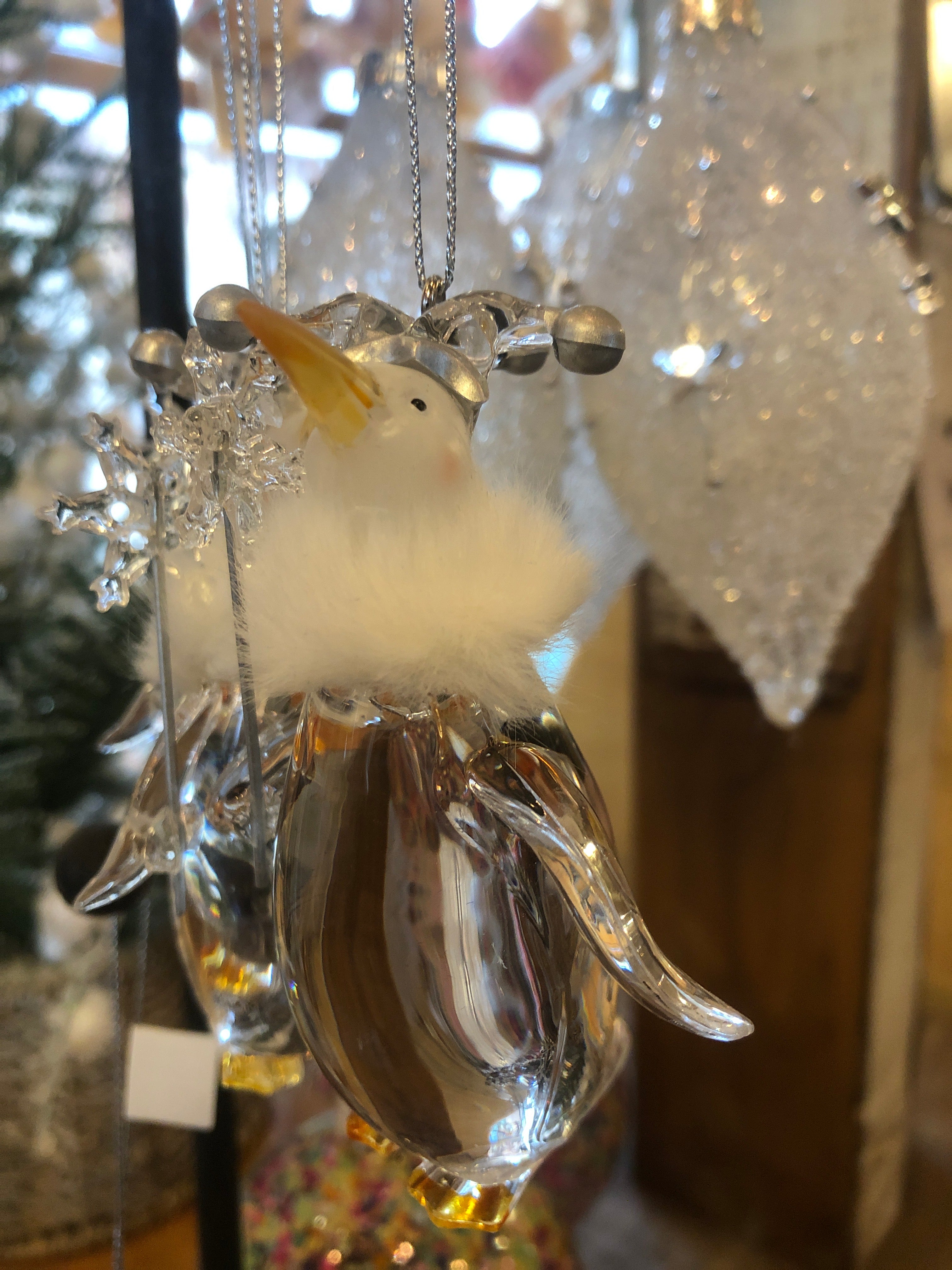 Crystal Penguin Ornament