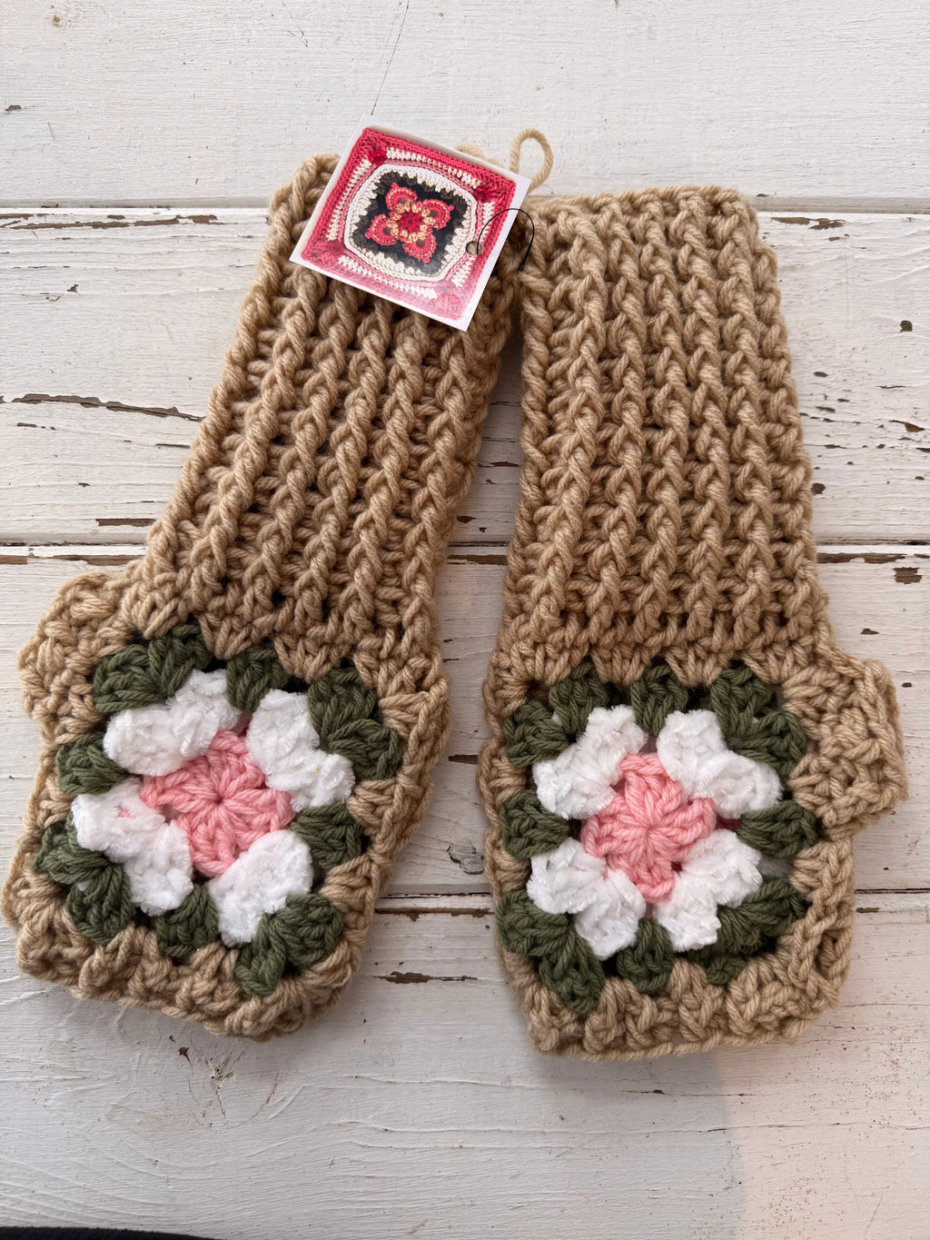 Crochet Fingerless Mitts - locally made 🇨🇦