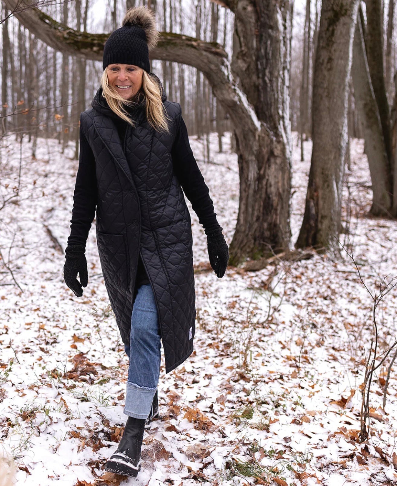 Buttcoat 🇨🇦 Long Big Pocket Vest(winter white)