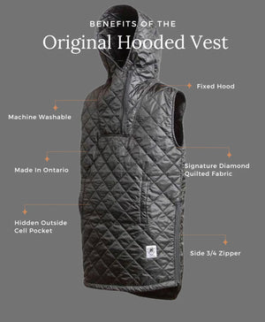 MThe Classic Pullover Vest by Buttcoat in black