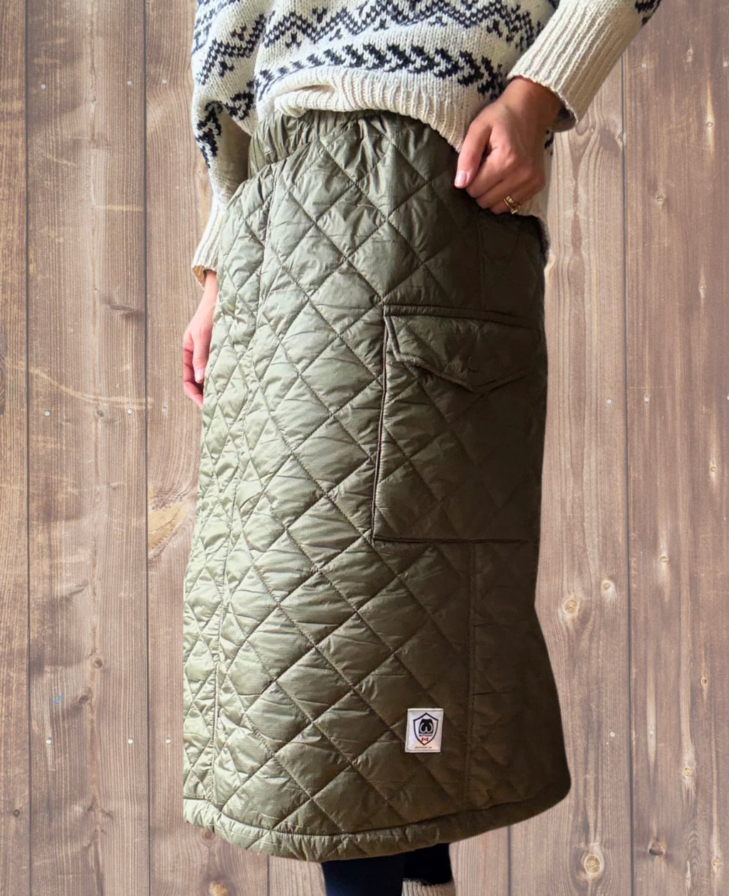 Buttcoat Limited Edition Long Skirt- olive