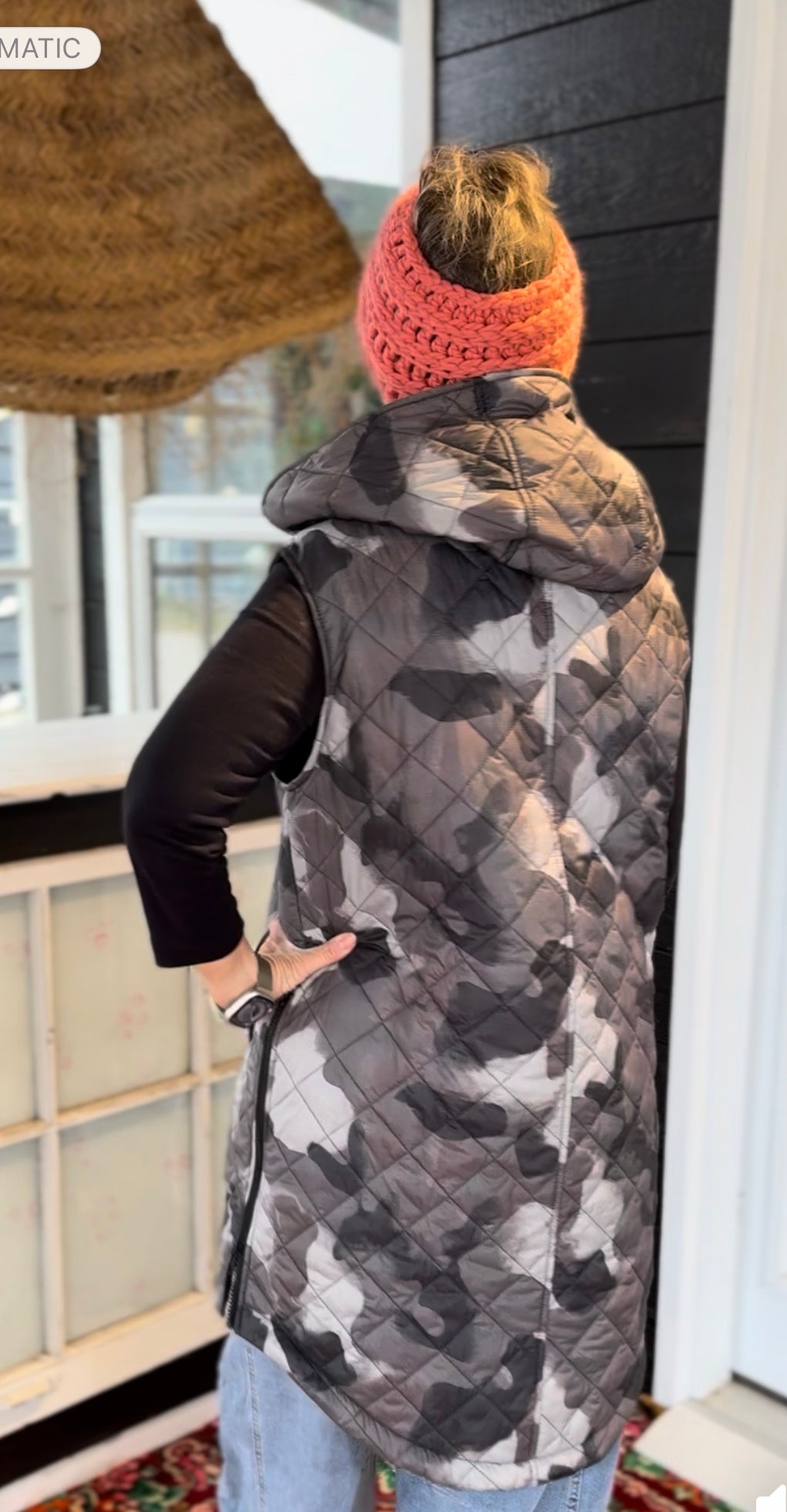 The Classic Pullover Vest - grey camo Buttcoat