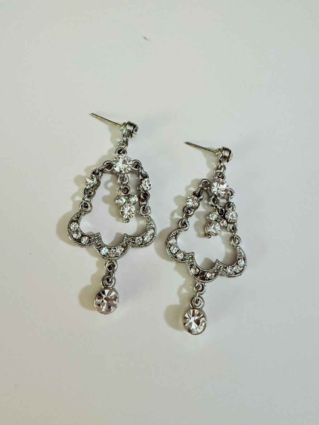 Vintage Crystal Chandelier Earrings