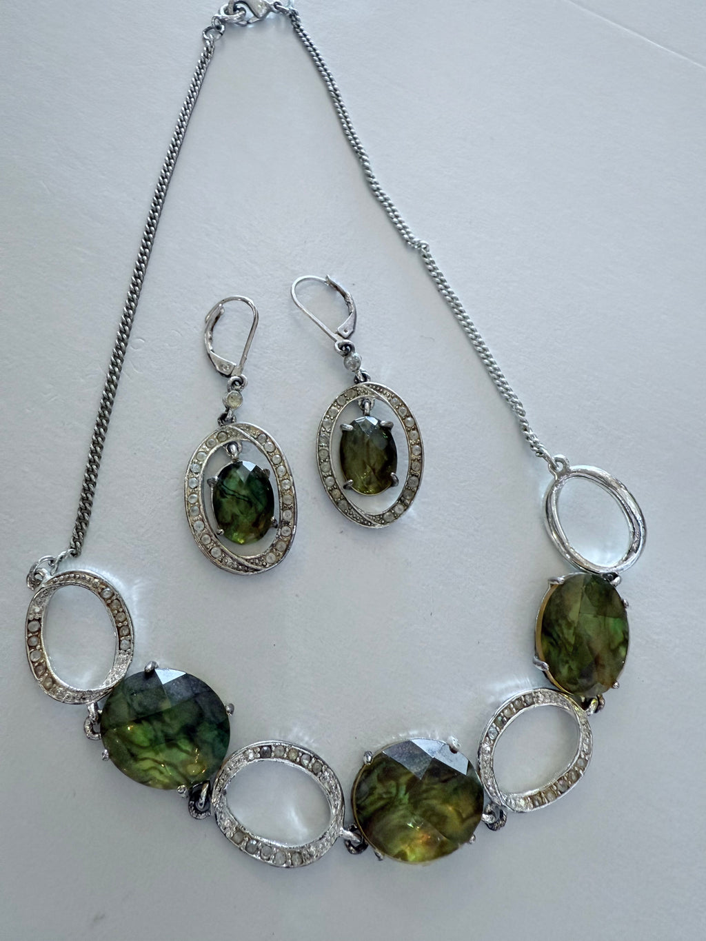 Vintage Peridot Necklace Set