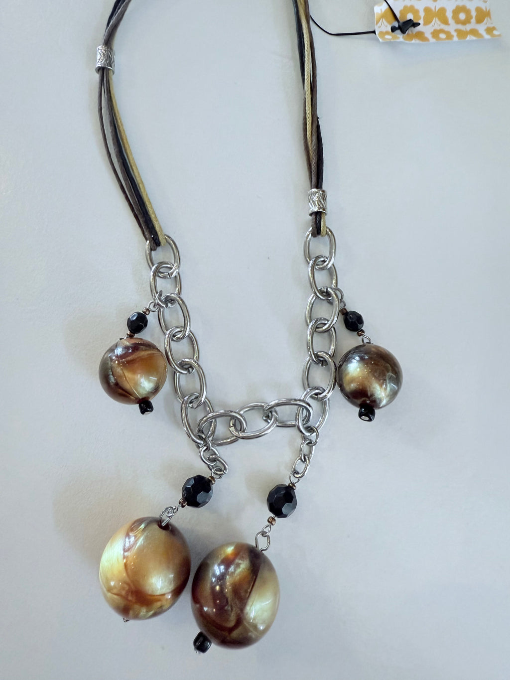 Vintage Tiger Eyes Necklace