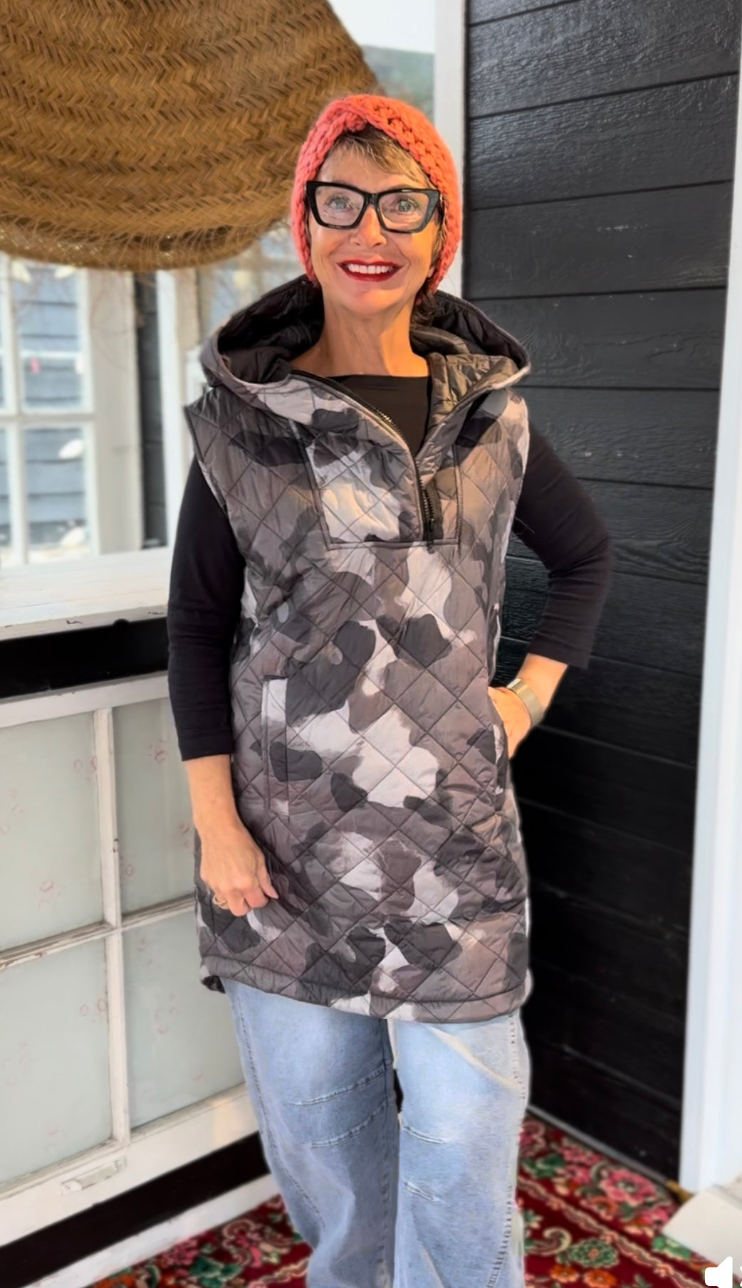 The Classic Pullover Vest - grey camo Buttcoat