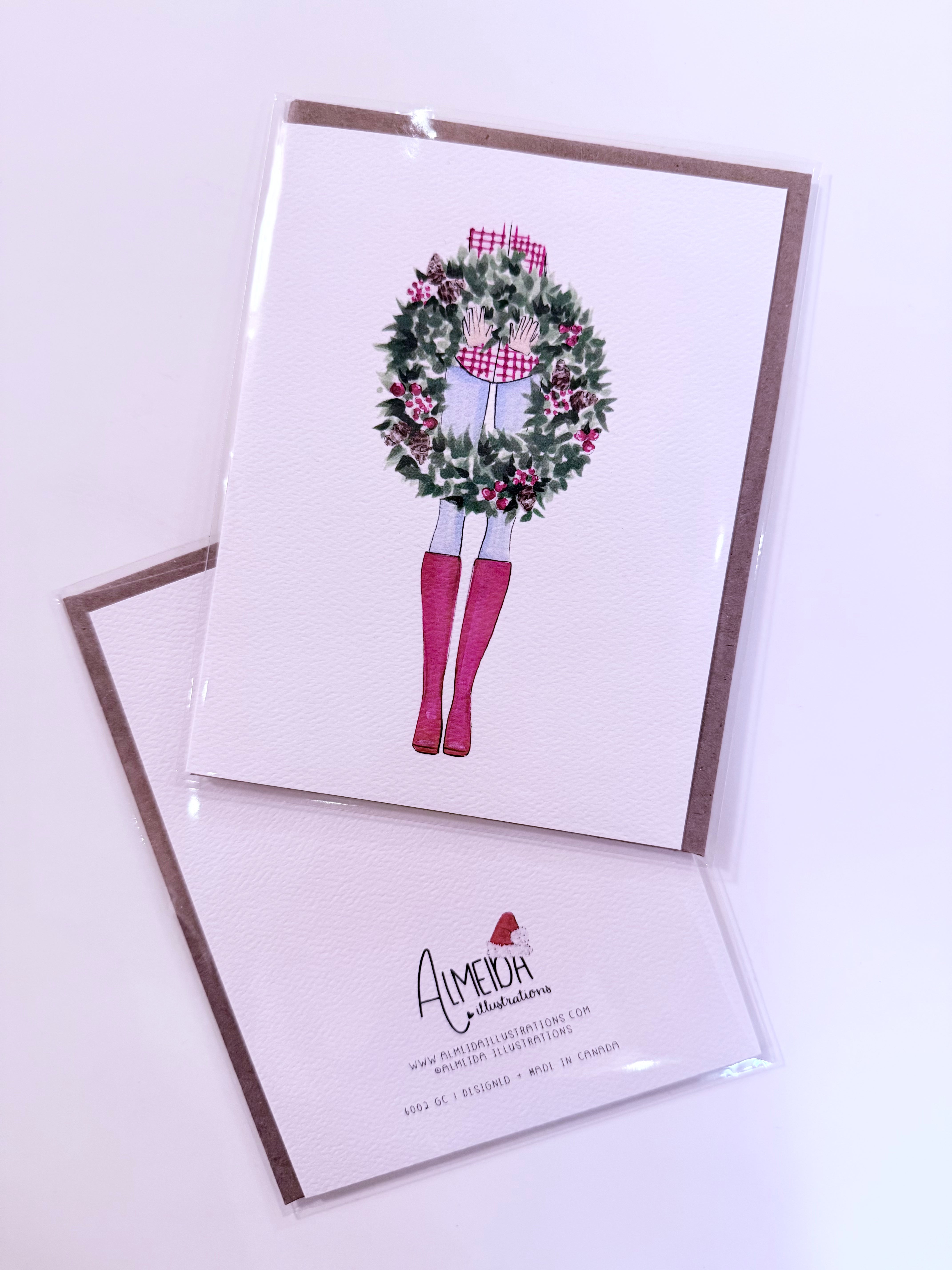 Almeida Illustrations greeting card- blank inside