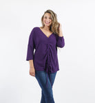 Plum Ruched Front