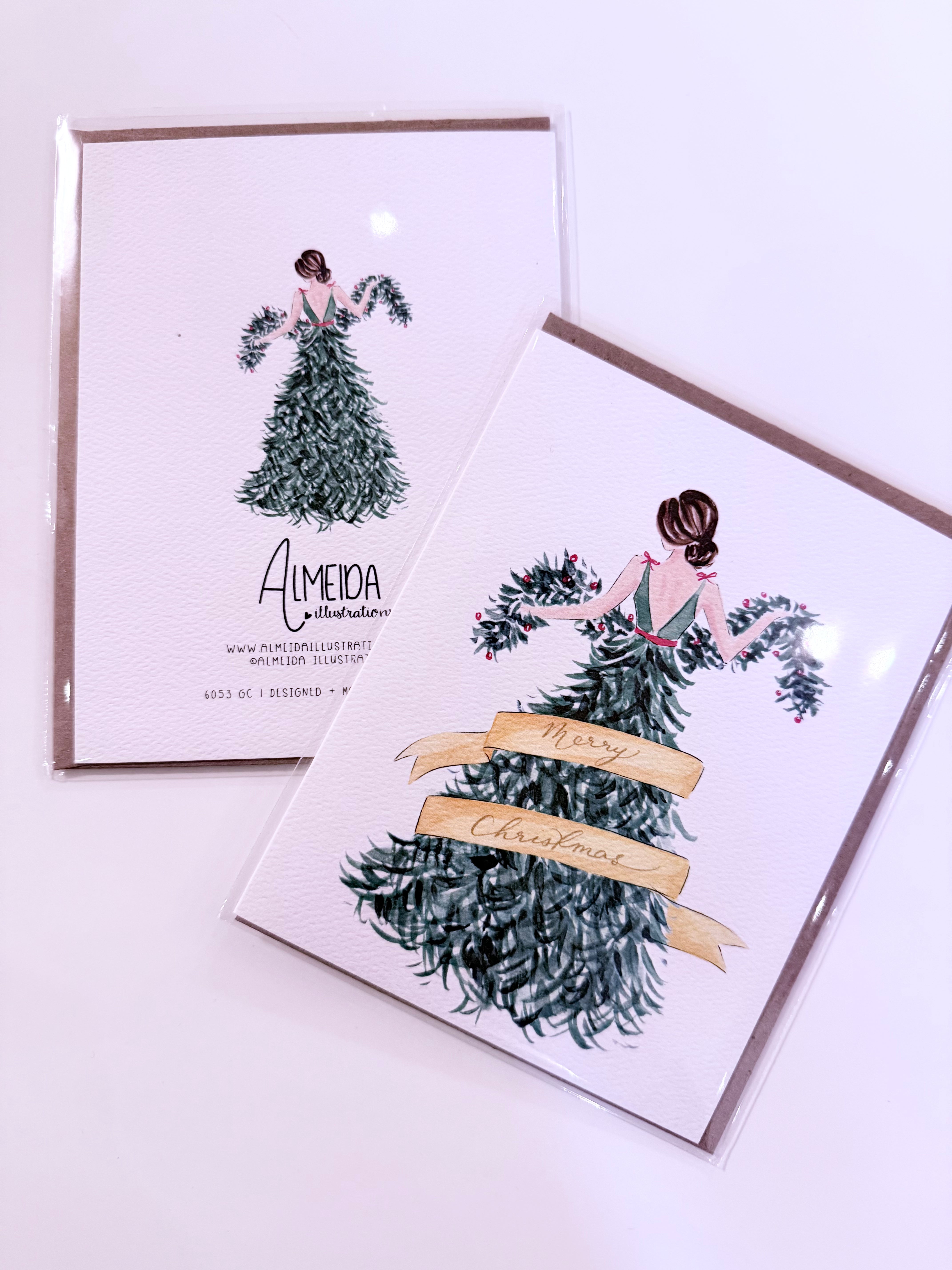 Almeida Illustrations greeting card- blank inside