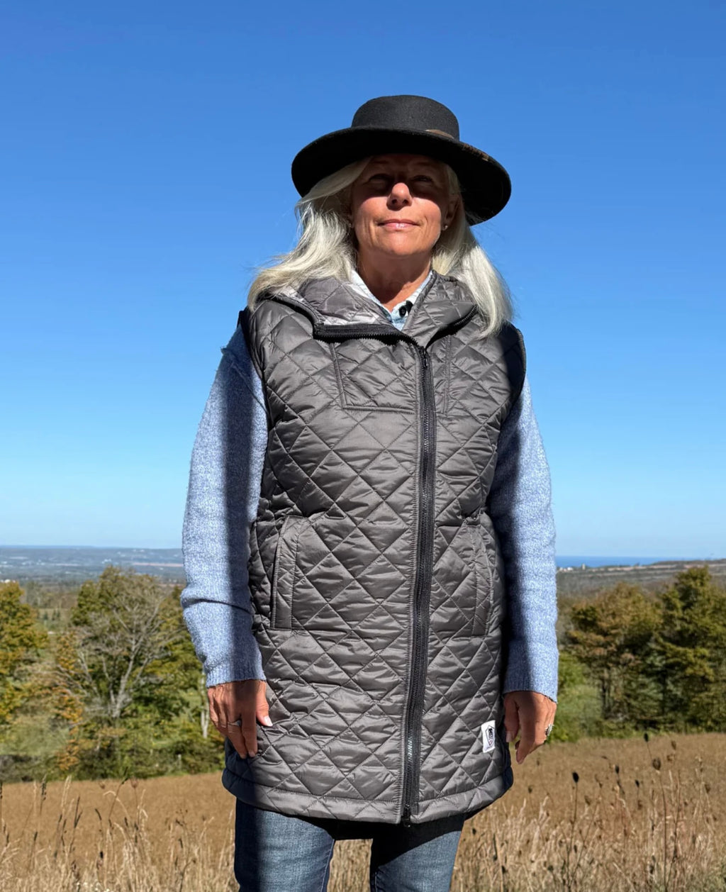 Buttcoat Full Zip Hood- grey