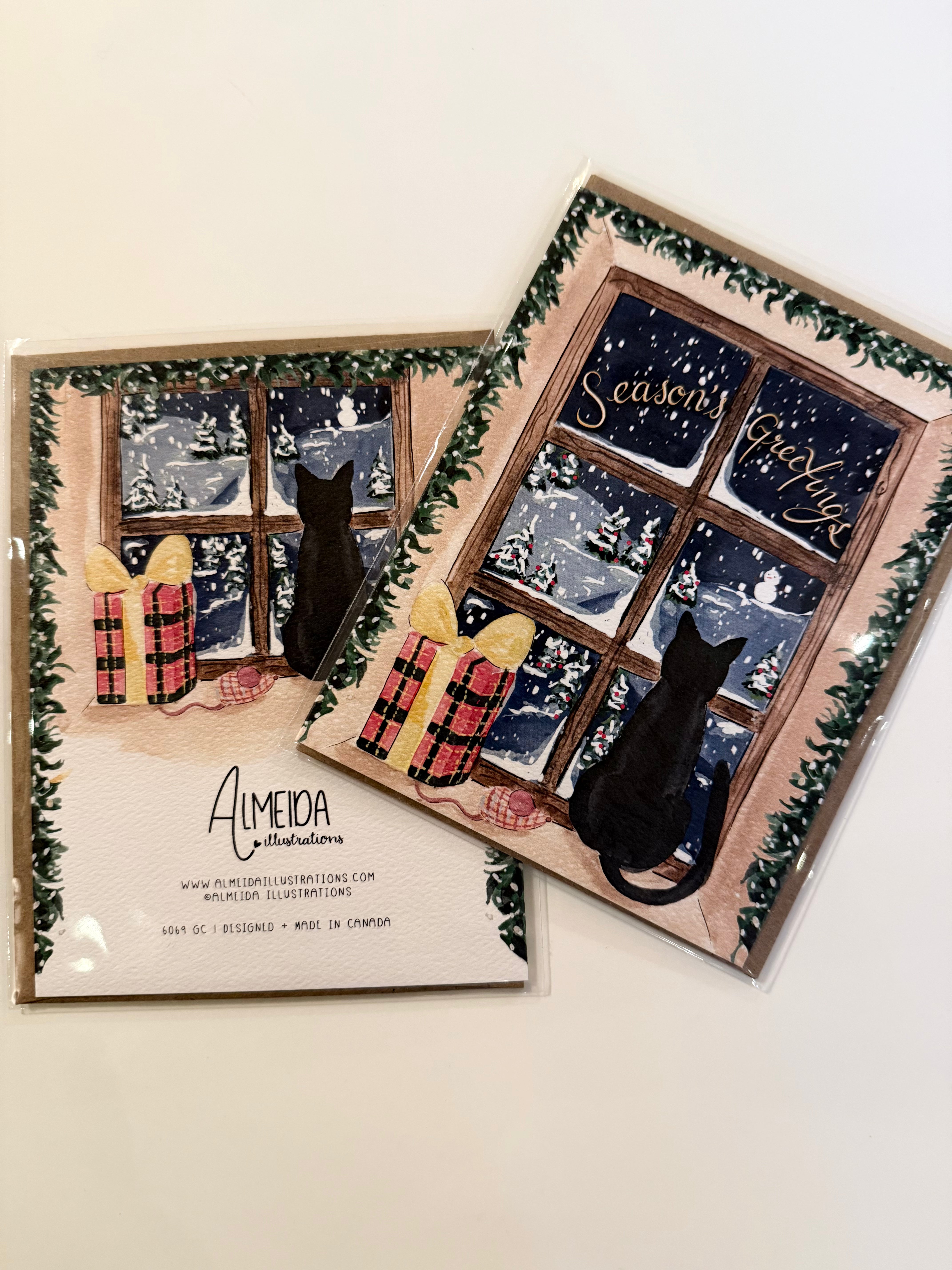 Almeida Illustrations greeting card- blank inside