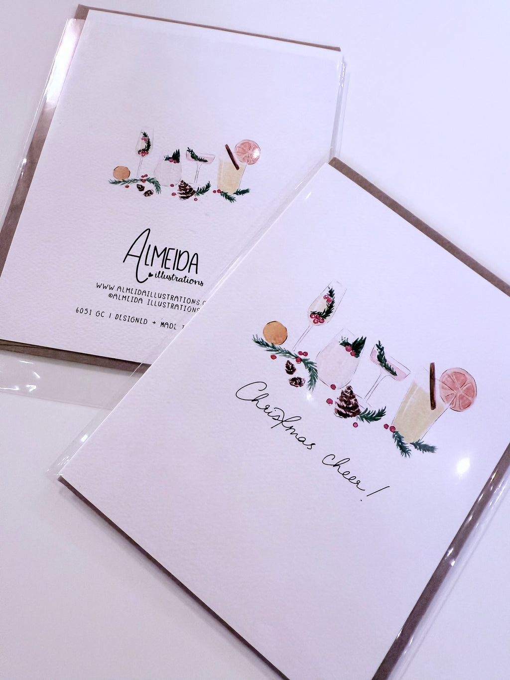 Almeida Illustrations greeting card- blank inside