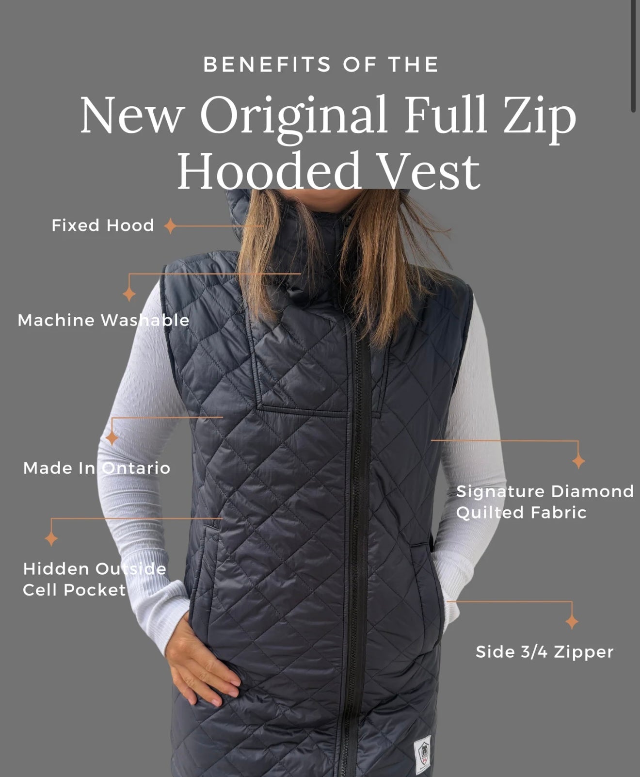 Buttcoat Full Zip Hood- grey