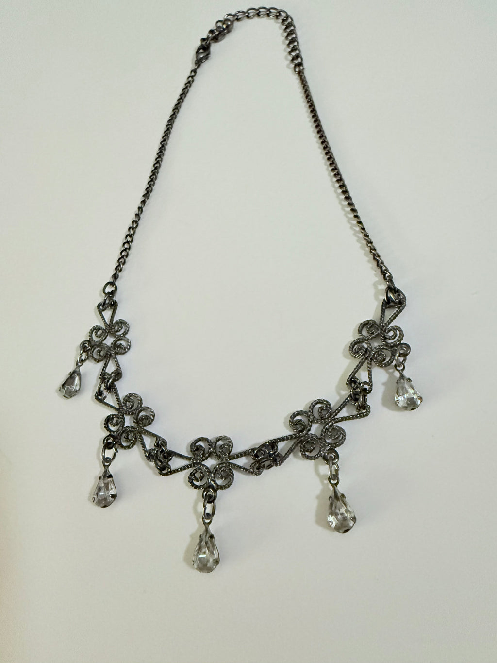 Vintage Crystal & Bead Necklace