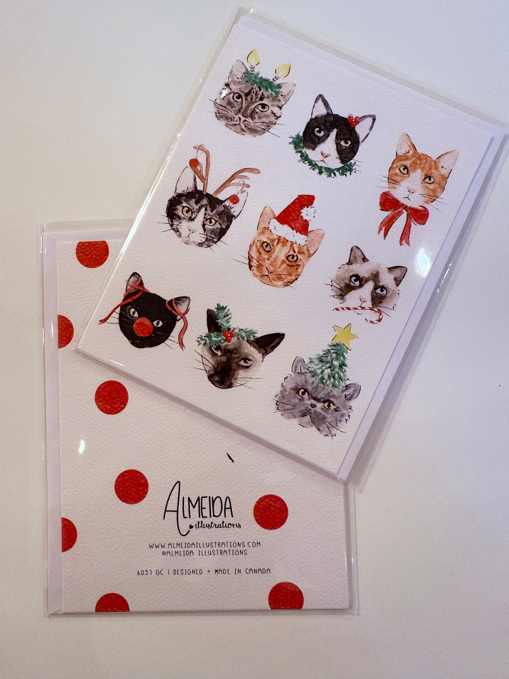 Almeida Illustrations greeting card- blank inside