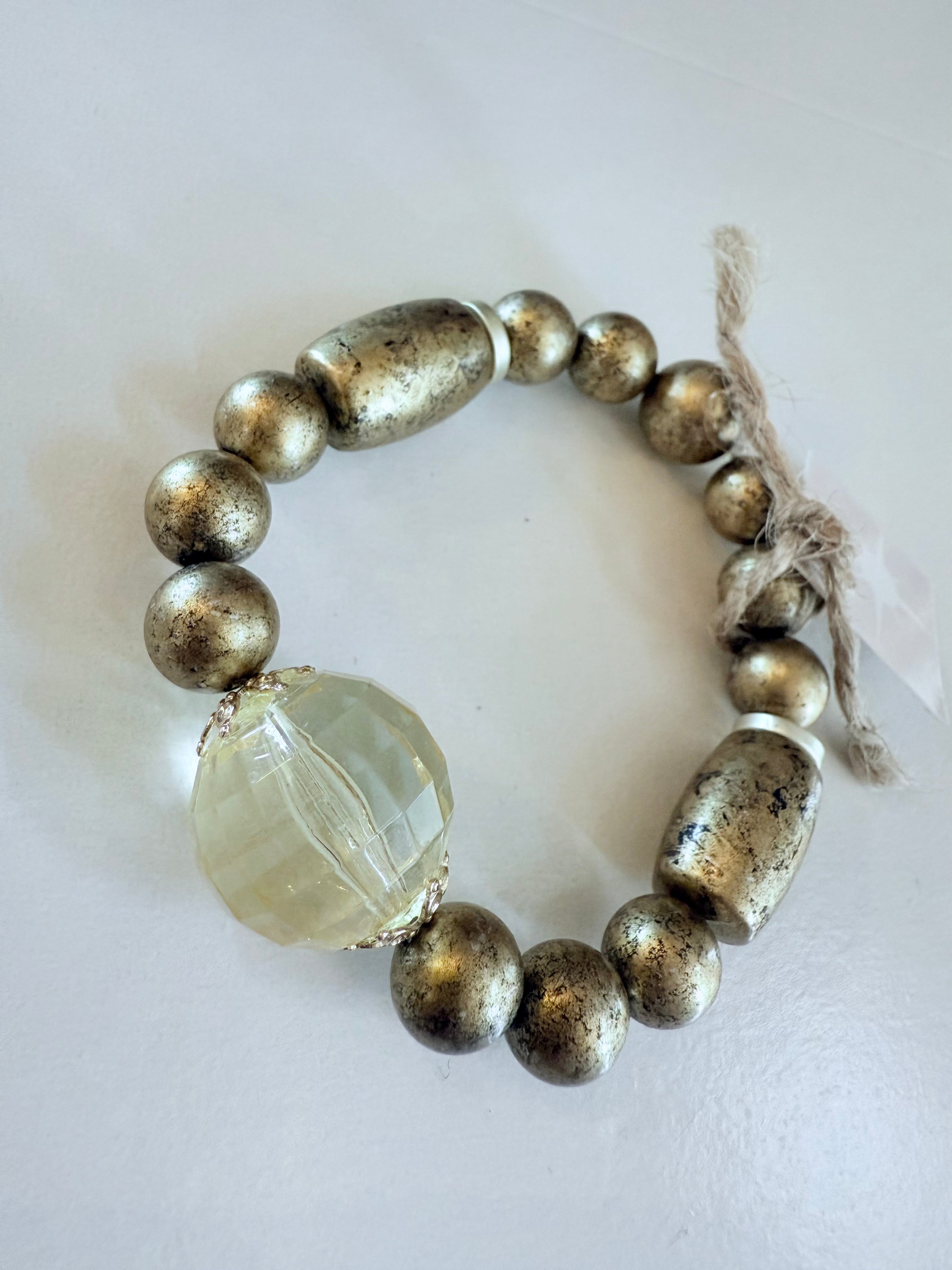 Vintage Crystal Stretch Bracelet