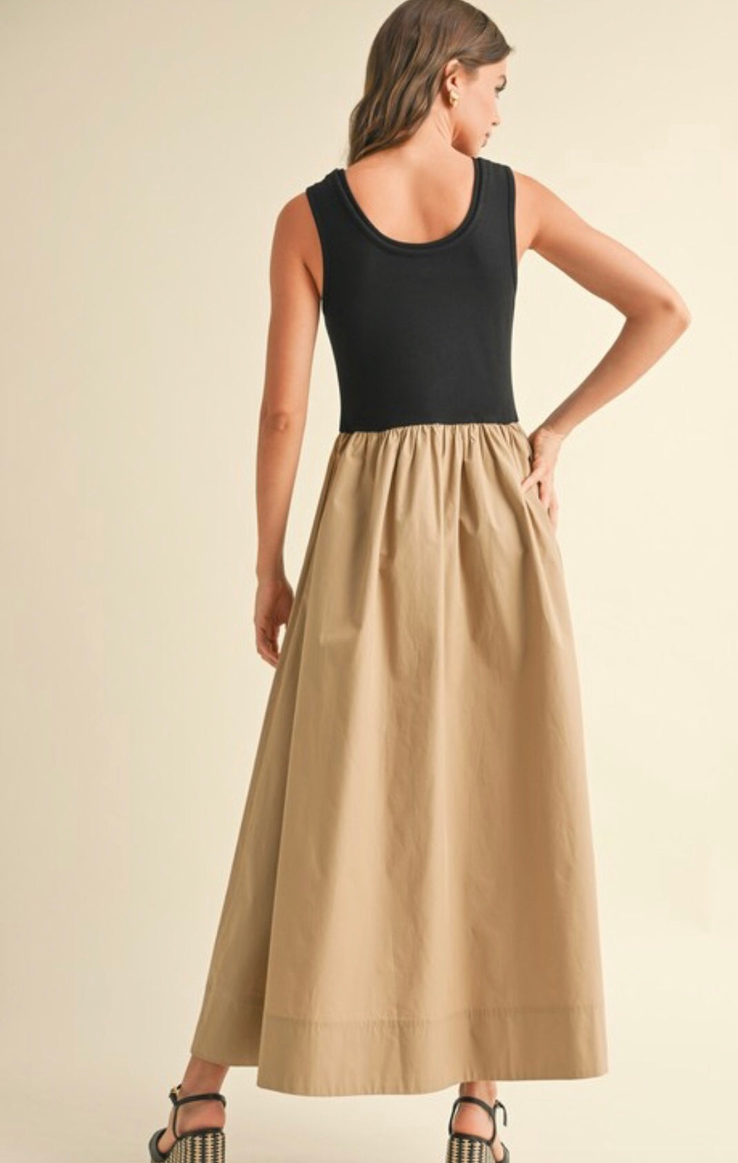 MIOU MUSE Ribbed Tank Dress