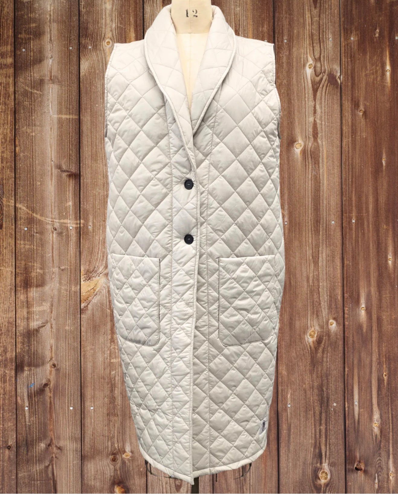 Buttcoat 🇨🇦 Long Big Pocket Vest(winter white)