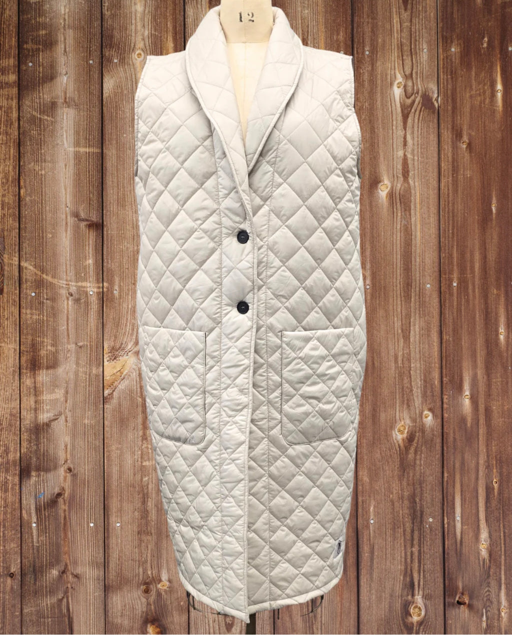 Buttcoat 🇨🇦 Long Big Pocket Vest(winter white)