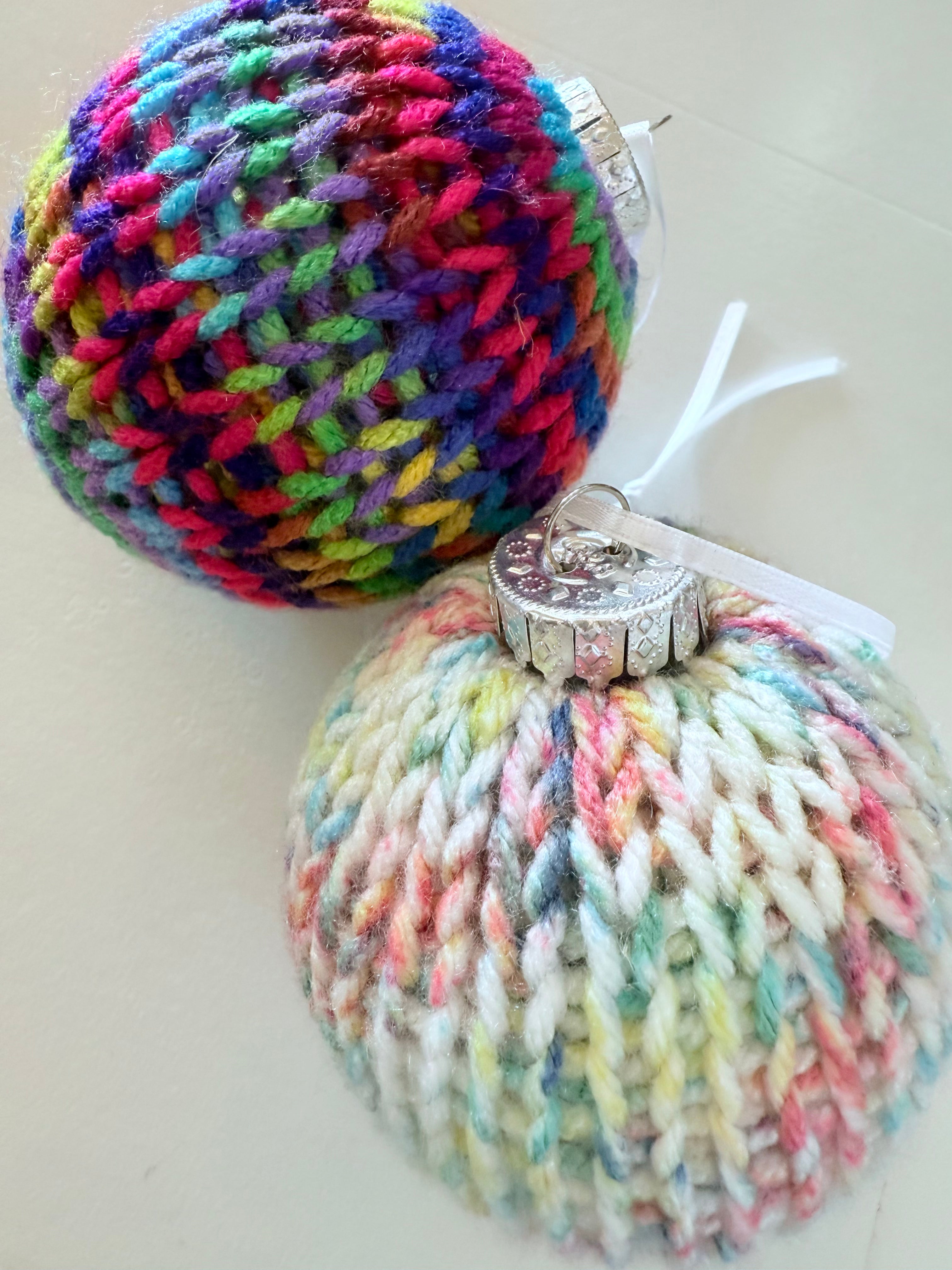 Knit Ornament- 2 pcs