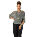 Slate Popcorn Knit Sweater