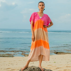 Sorbet Ombre Kaftan Dress