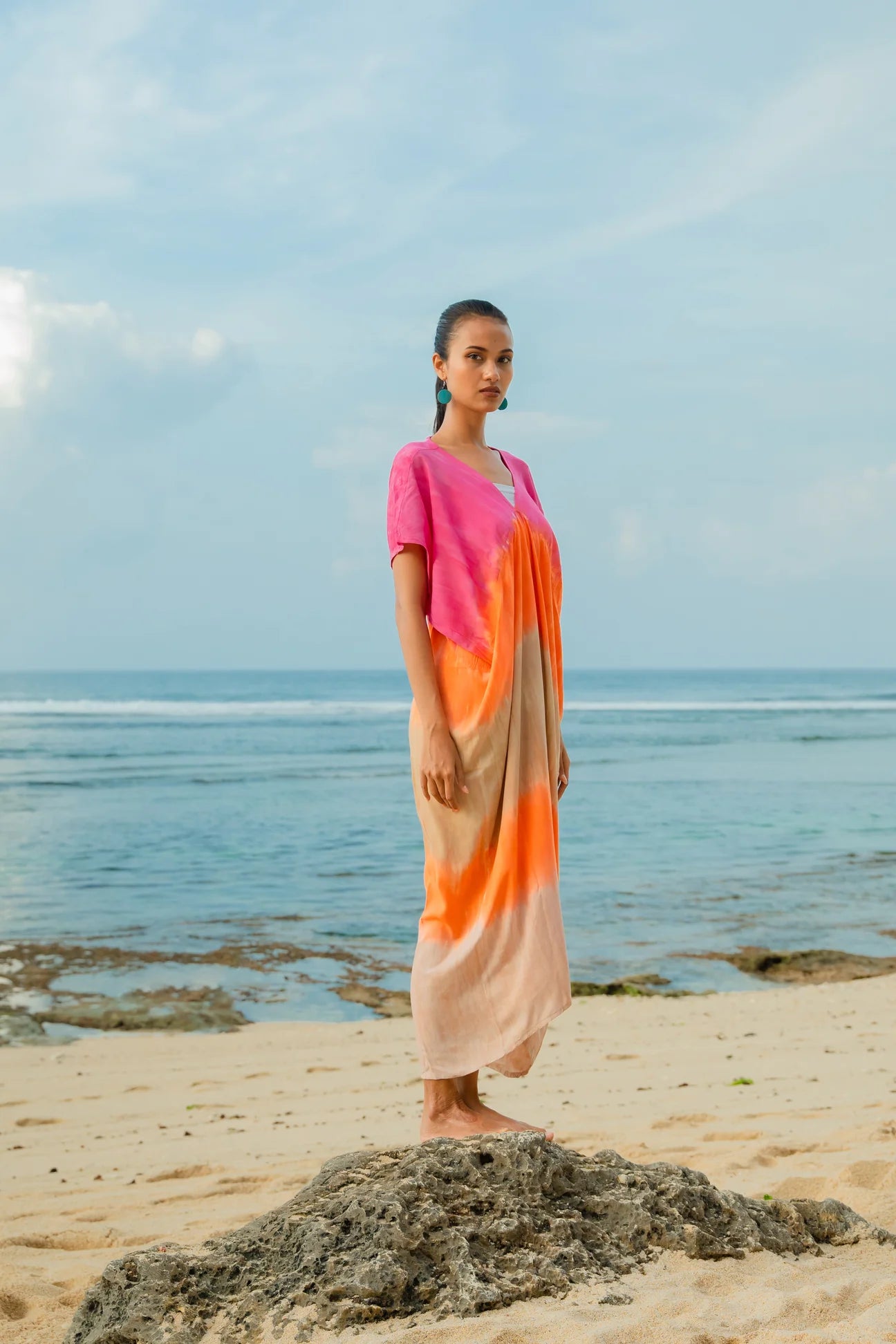 Sorbet Ombre Kaftan Dress