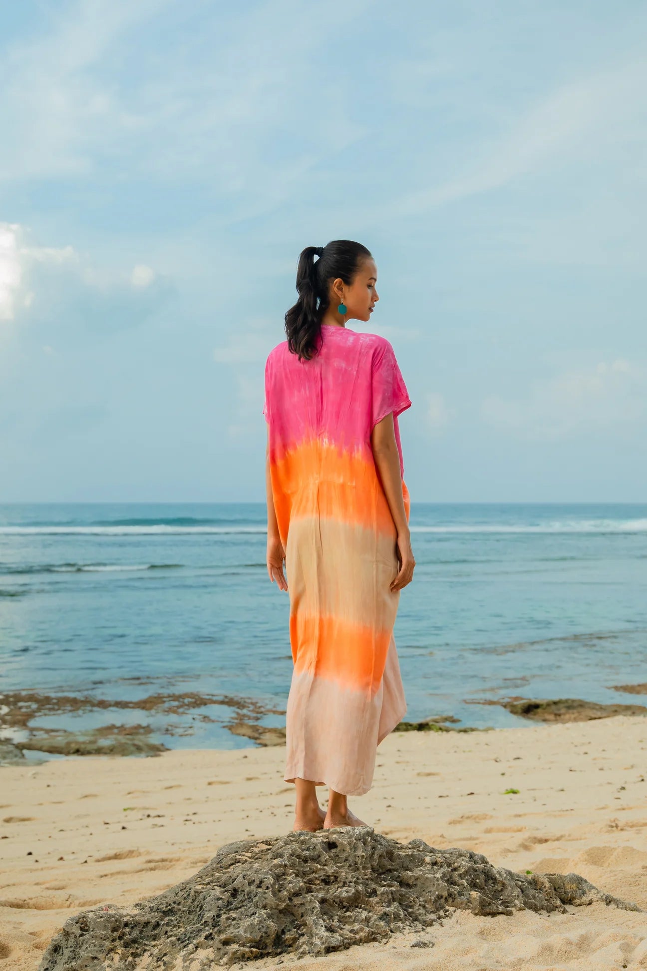 Sorbet Ombre Kaftan Dress