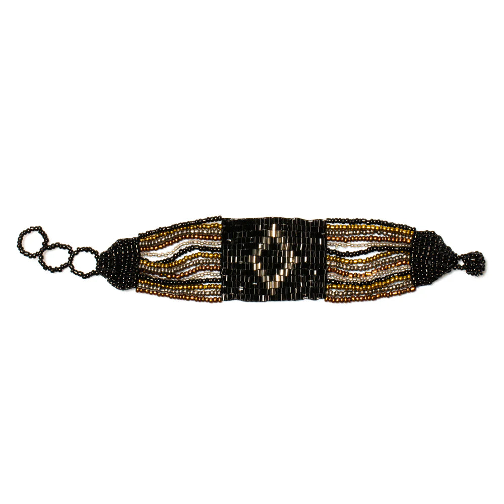 Sequin Bead Wrap Bali Bracelet
