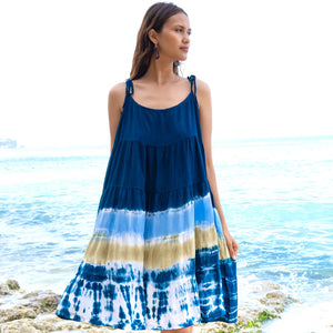 Beach Waves Tiered Dress
