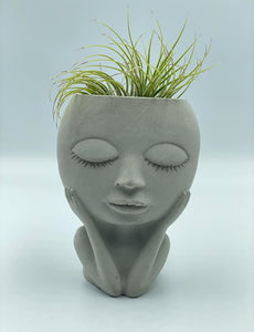 Concrete Lady Faces by Elements by S