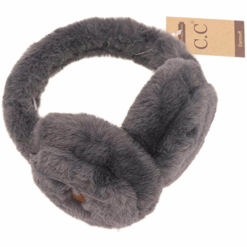 Faux Fur earmuffs cc brand - grey