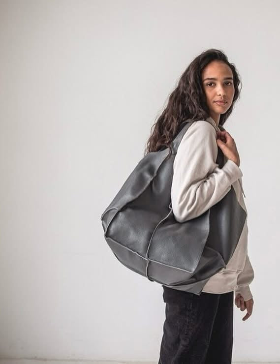 Oversized Maddy Vegan Leather Tote