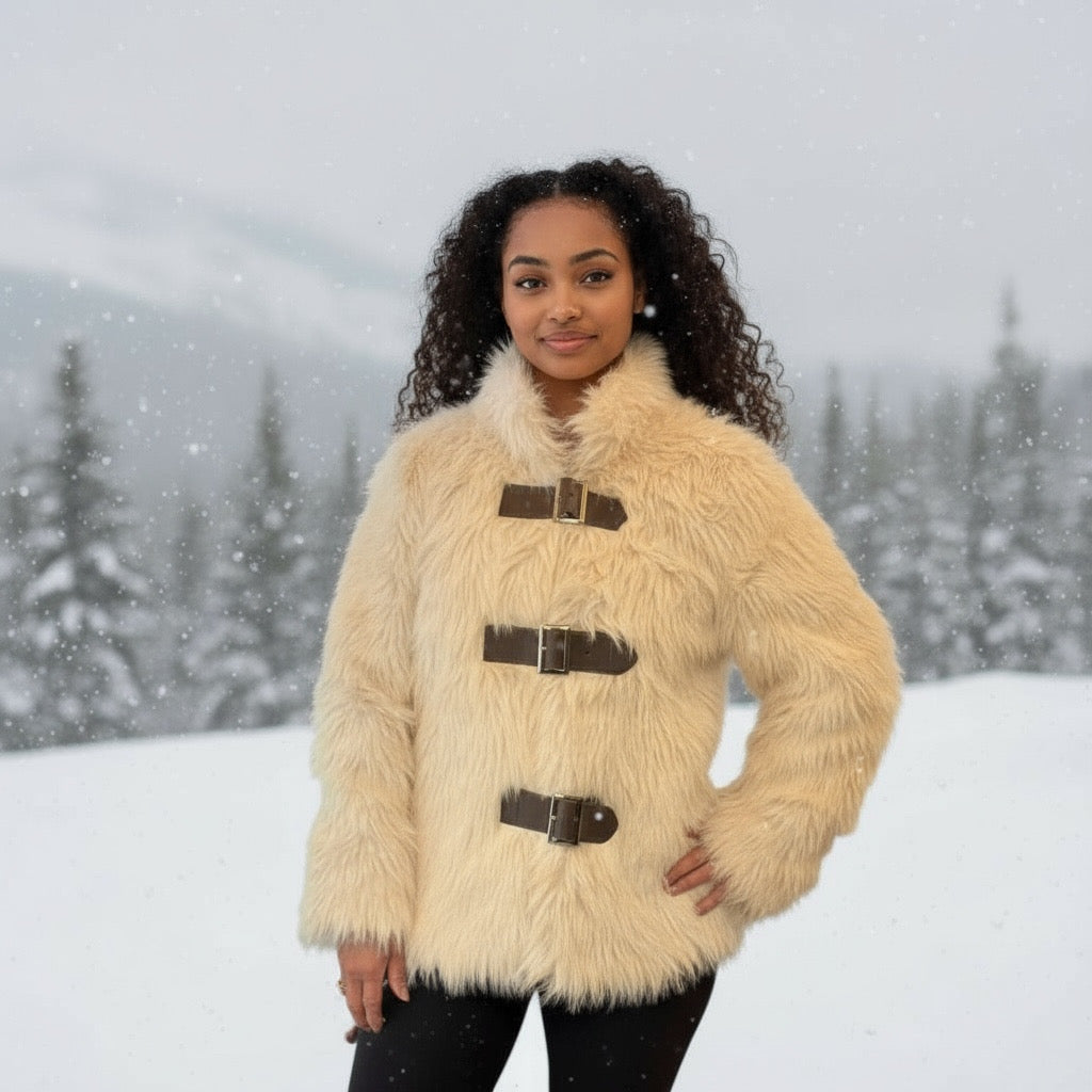 Western Mountain Faux Fur jacket