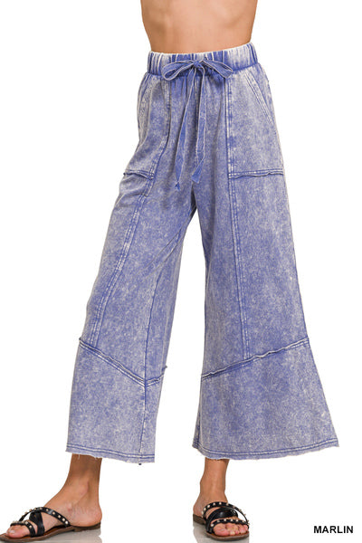 Exposed Seam Wide Leg- lavender